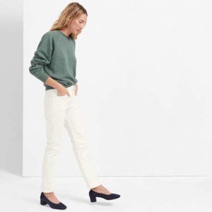 Everlane White Modern Boyfriend Jean 28